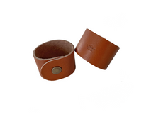 Load image into Gallery viewer, Napkin ring leather Brown 4-p
